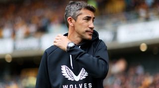 Wolves head coach Bruno Lage ahead of the Premier League match between Wolverhampton Wanderers and Southampton FC at Molineux on September 03, 2022 in Wolverhampton, England.