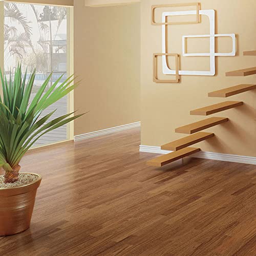 Inmozata 36pcs Self-Adhesive Pvc Flooring Planks Floorboard Planks Waterproof Floor Wall Stickers for Kitchen Bathroom Home Floor Tile (natural Wood Grain)