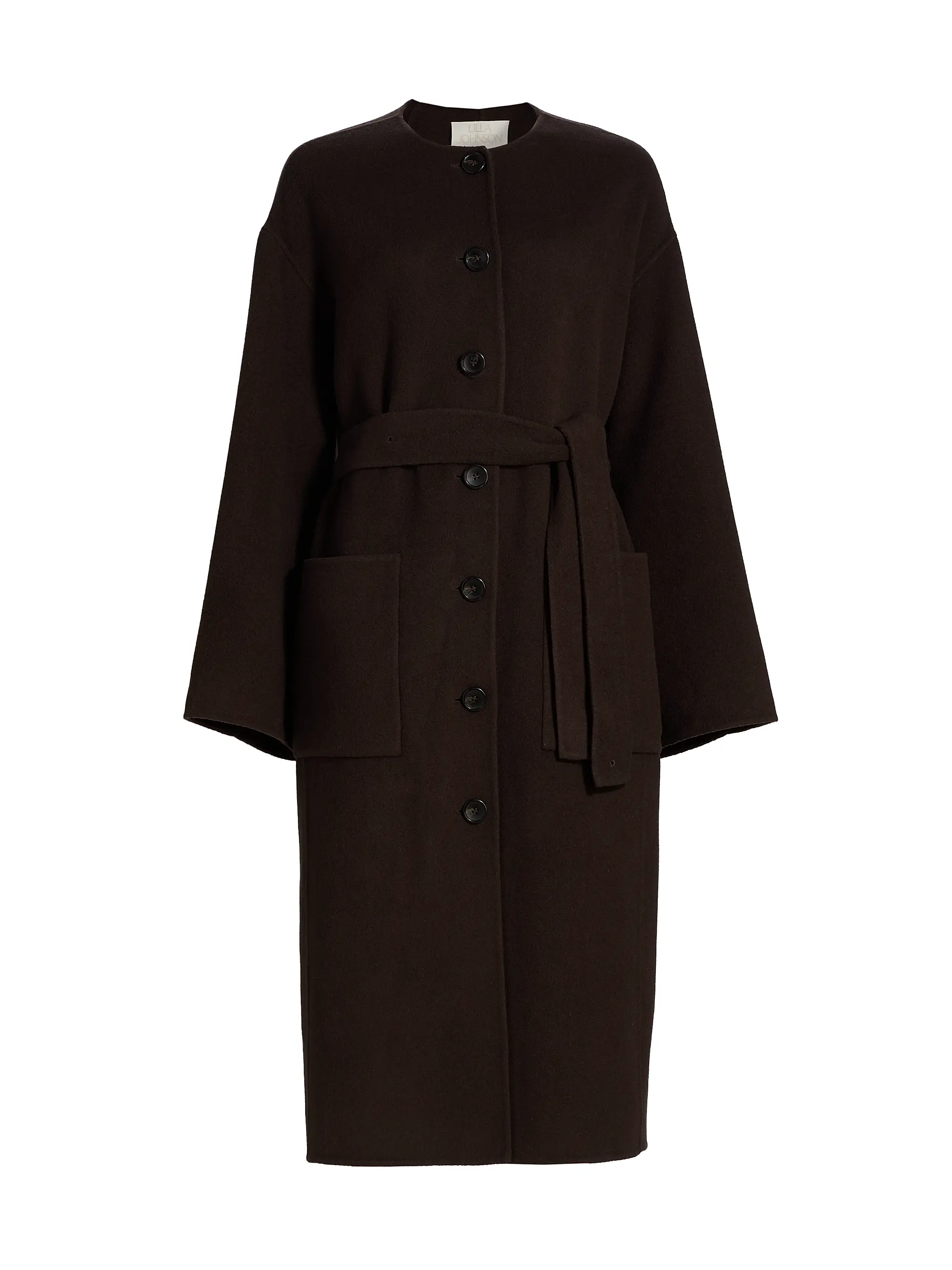 Fernanda Wool-Blend Oversized Belted Coat