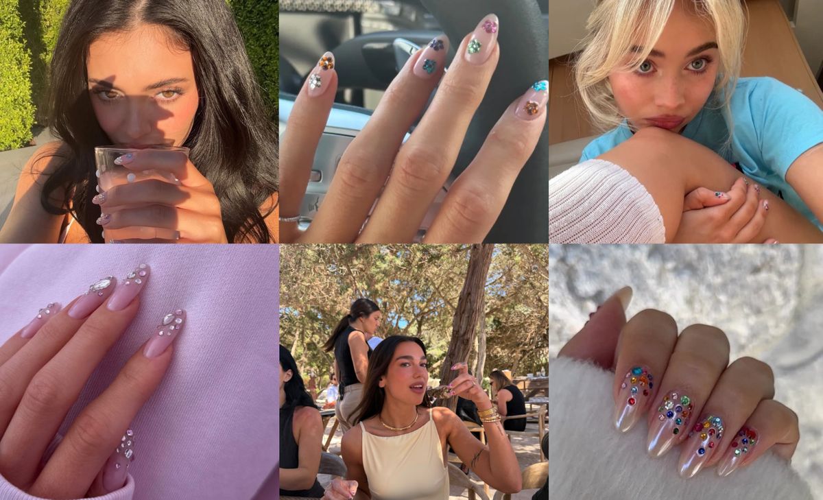 Hold Your Autumn Manicure—the Bedazzling Trend Has Reached Our Nails