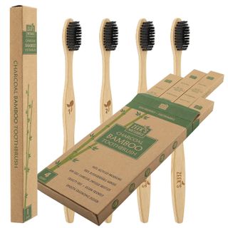 Biodegradable Eco-Friendly Natural Bamboo Charcoal Toothbrushes