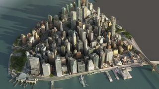 AI and video game development; a city 3D model made using AI