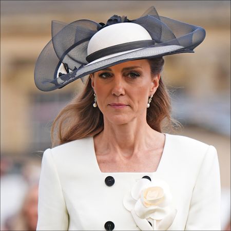 Catherine, Princess of Wales, during a Royal Garden Party at Buckingham Palace on May 8, 2026 in London, England