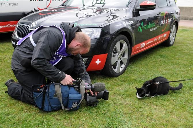 Marianne Vos's cat Sjekkie gets the star treatment
