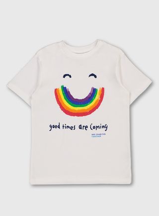 Tu Clothing NHS Adults unisex 'Good Times' rainbow T-shirt