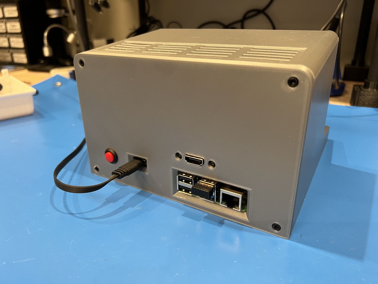 Rear panel of faux TRS-80