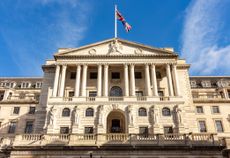 Bank of England building in City of London, UK