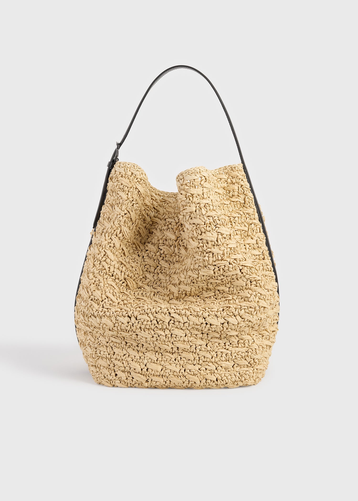 Belted Paper Raffia Tote Natural - One Size