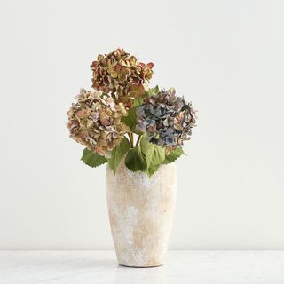 Faux turning hydrangeas 