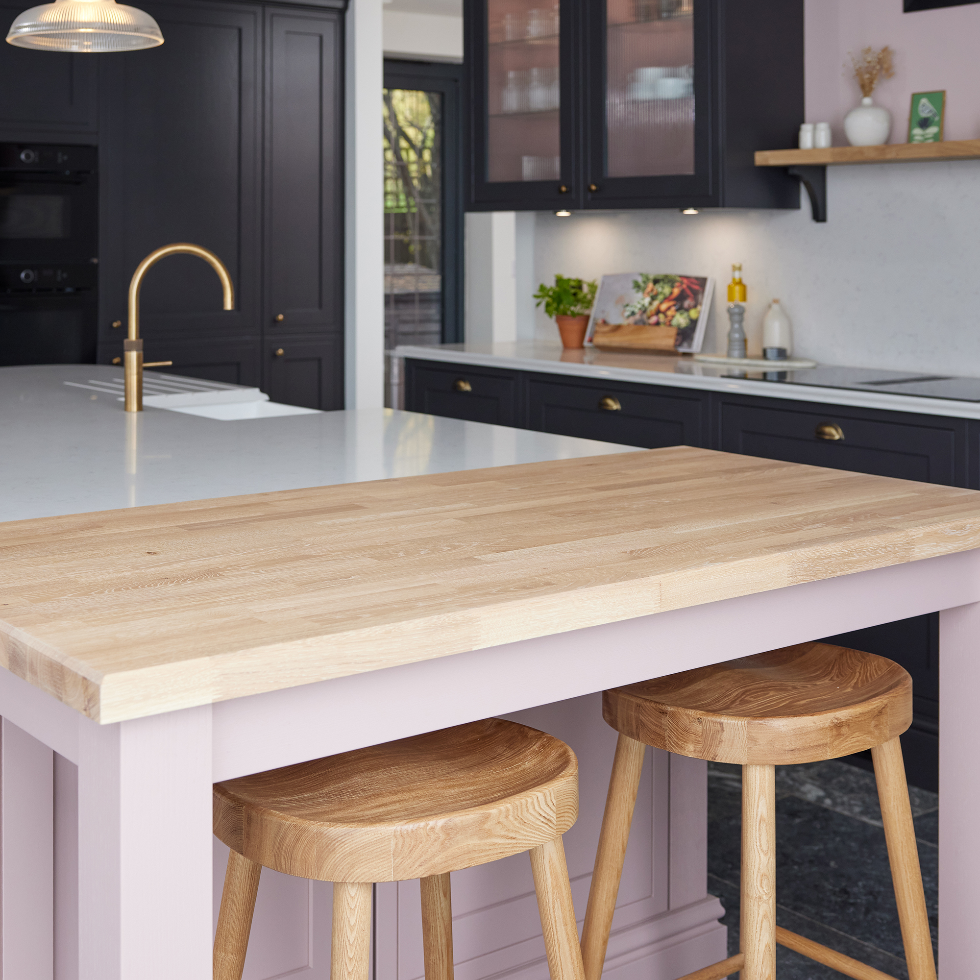 Howdens Emma Willis pink kitchen