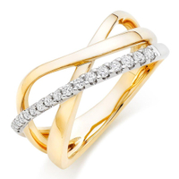 9ct Gold Diamond Ring: £895