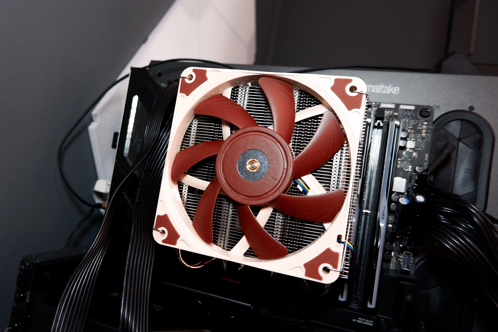 A Noctua NH-L12S cooler with mounting accessories.
