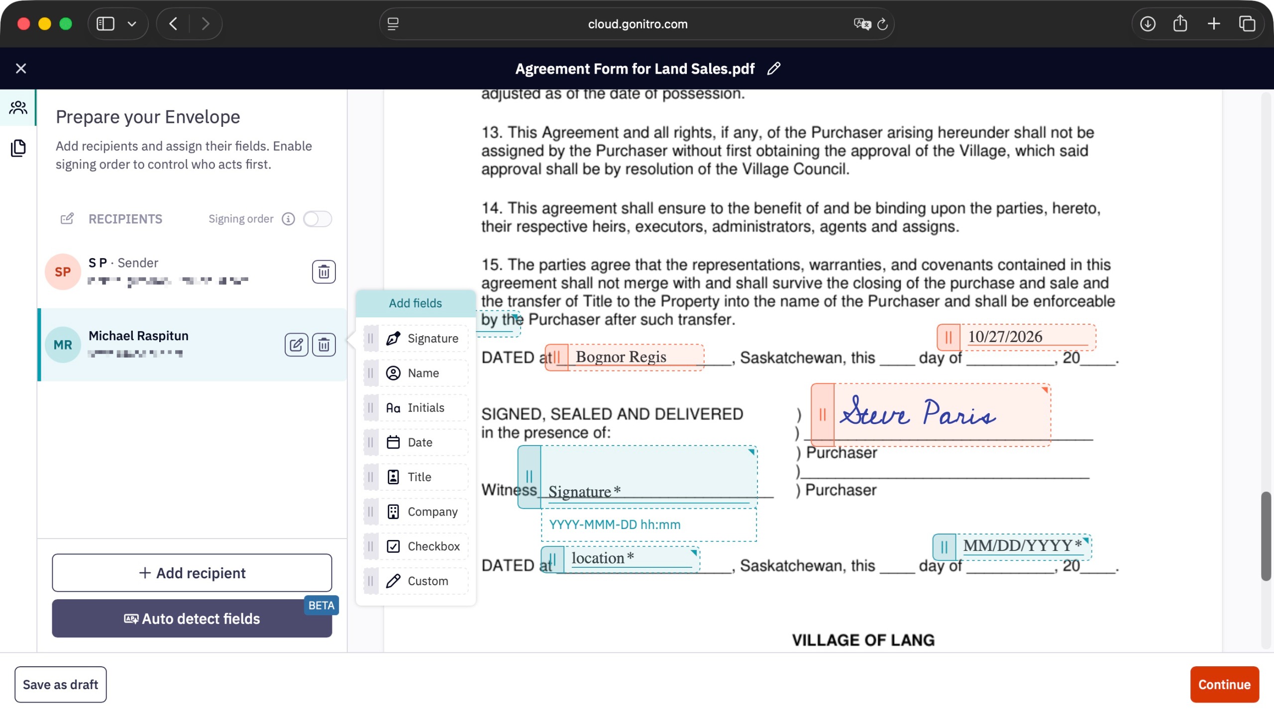 Testing out Nitro PDF editor on a Mac