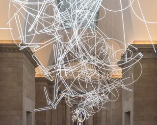 Forms in Space...by Light (in Time), by Cerith Wyn Evans, 2017.