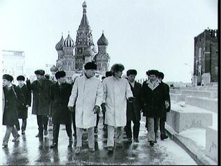 Astronauts and Cosmonauts Sightseeing in Moscow's Red Square