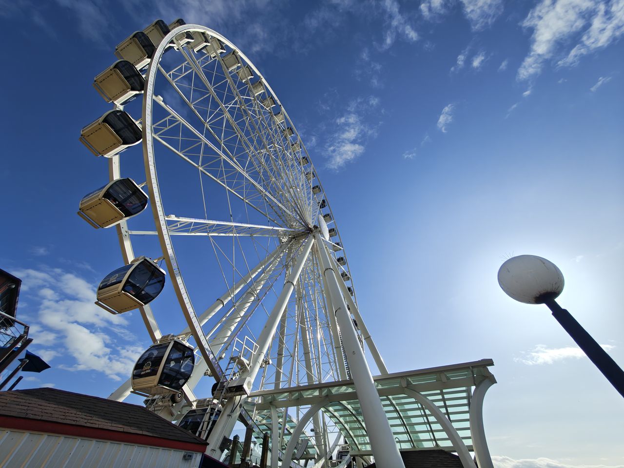A Ferris wheel