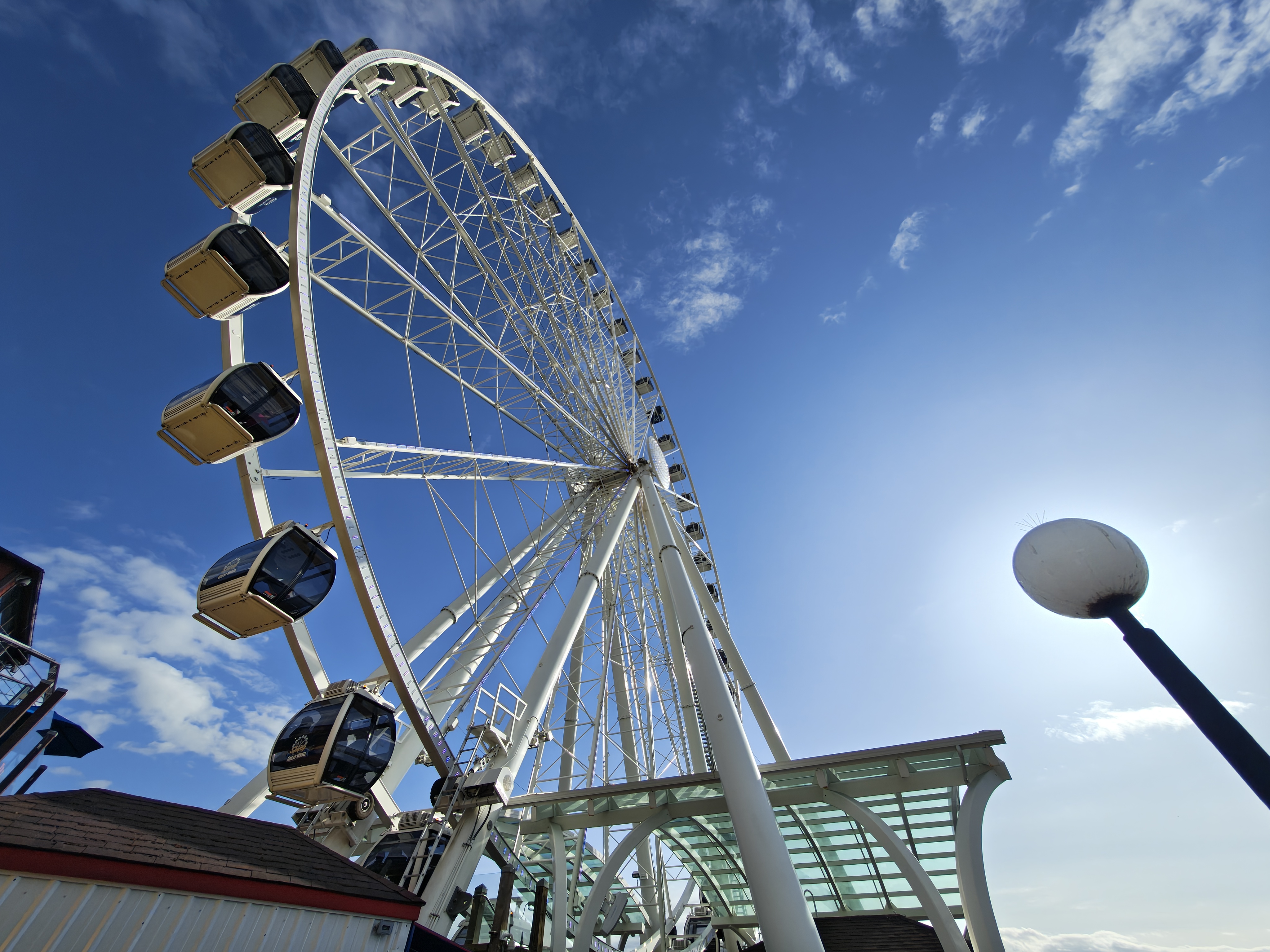 A Ferris wheel