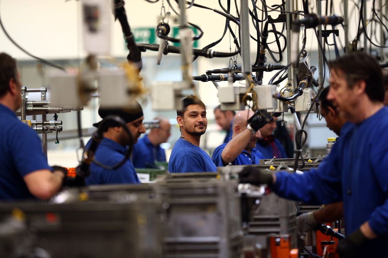 A manufacturing line in London.