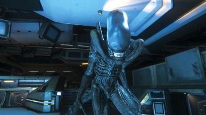 A Xenomorph in one of the best horror games, Alien: Isolation