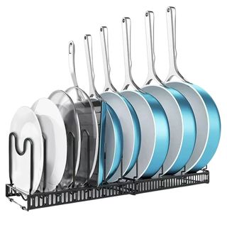 Expandable Pot and Pan Organizers Rack