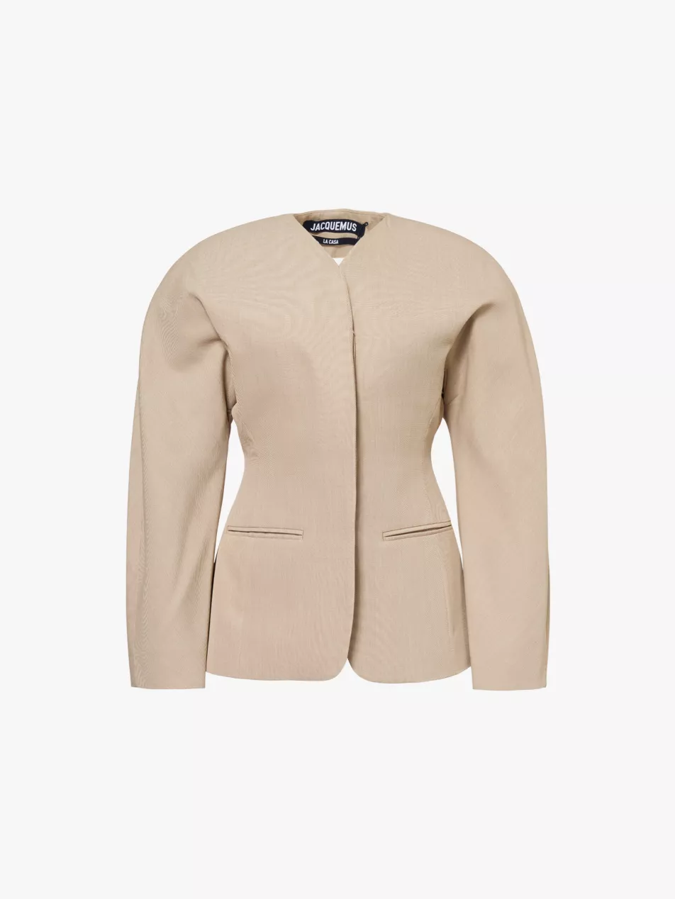 Ovalo Single-Breasted Woven Jacket