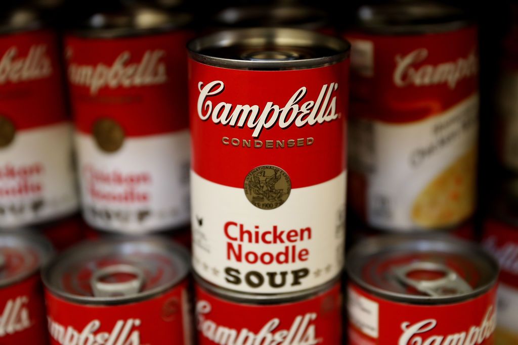 Campbell Soup cans.