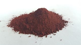 Pile of ground up red ocher