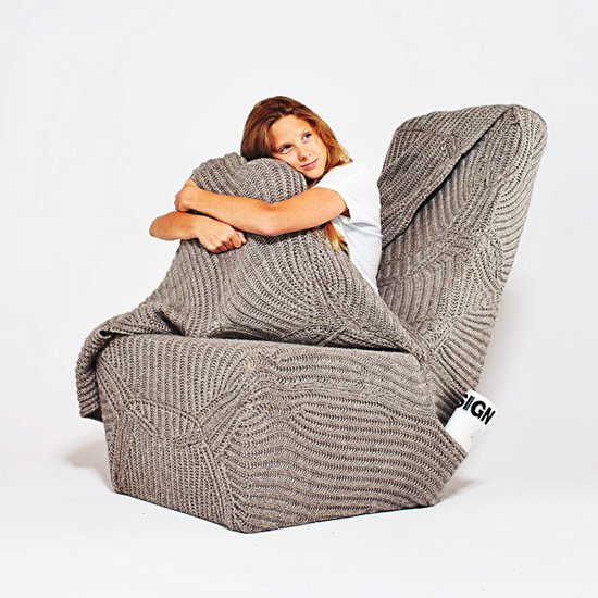 girl sitting on armchair