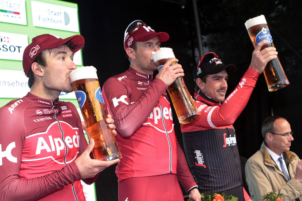 Beers for the podium