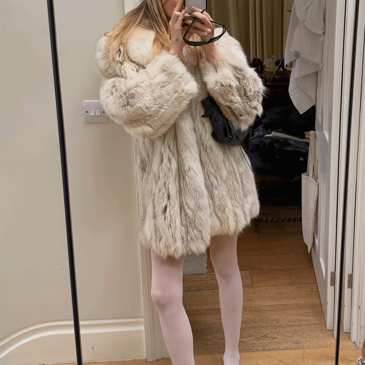 Camille Charriere wearing maximalist outfits.