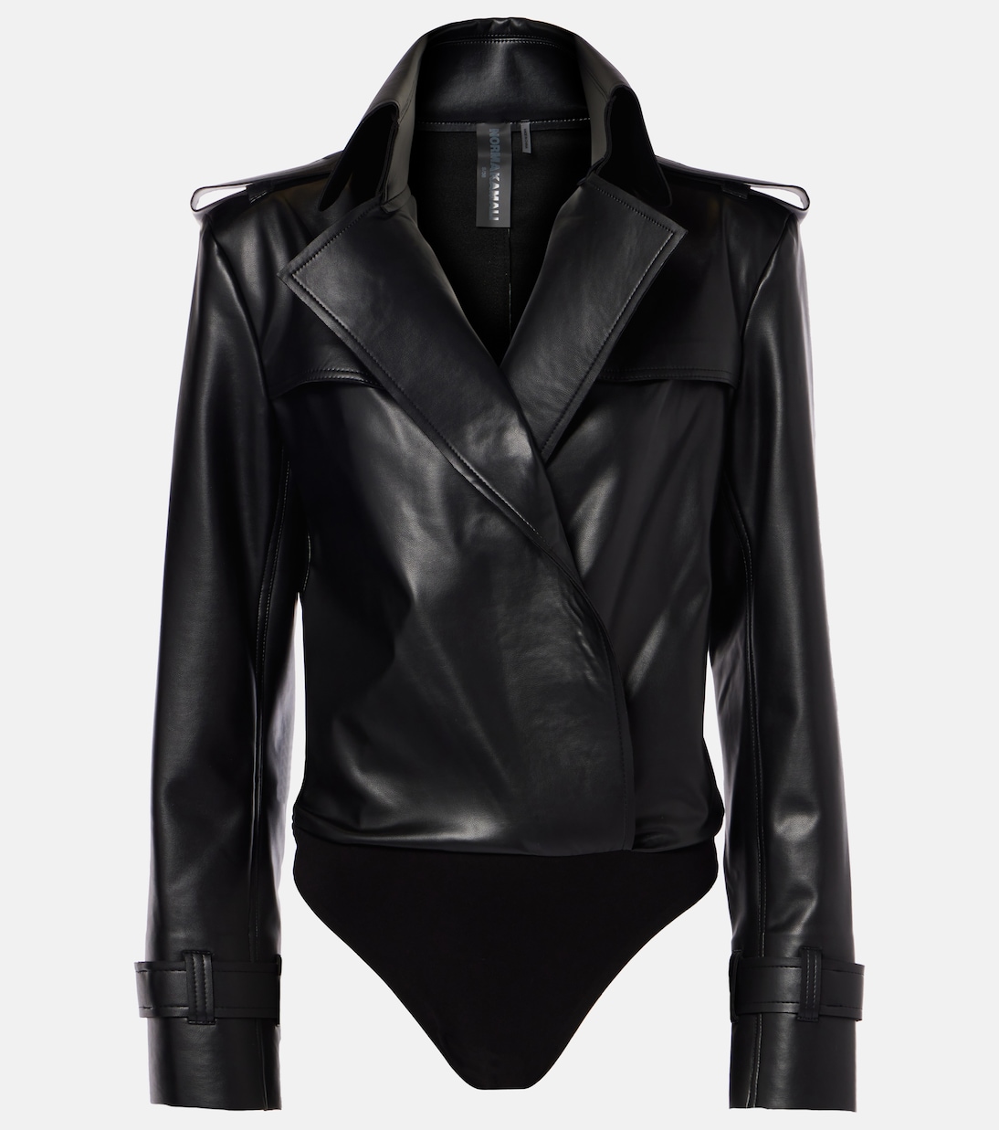 Faux Leather Bodysuit