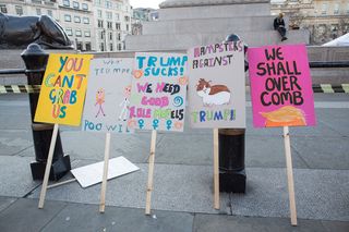 Womens March 2017, London, Banners
