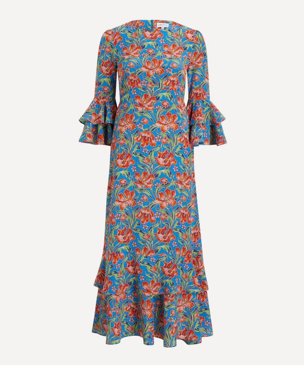 Archive Tulip Garden Silk Gala Maxi Dress