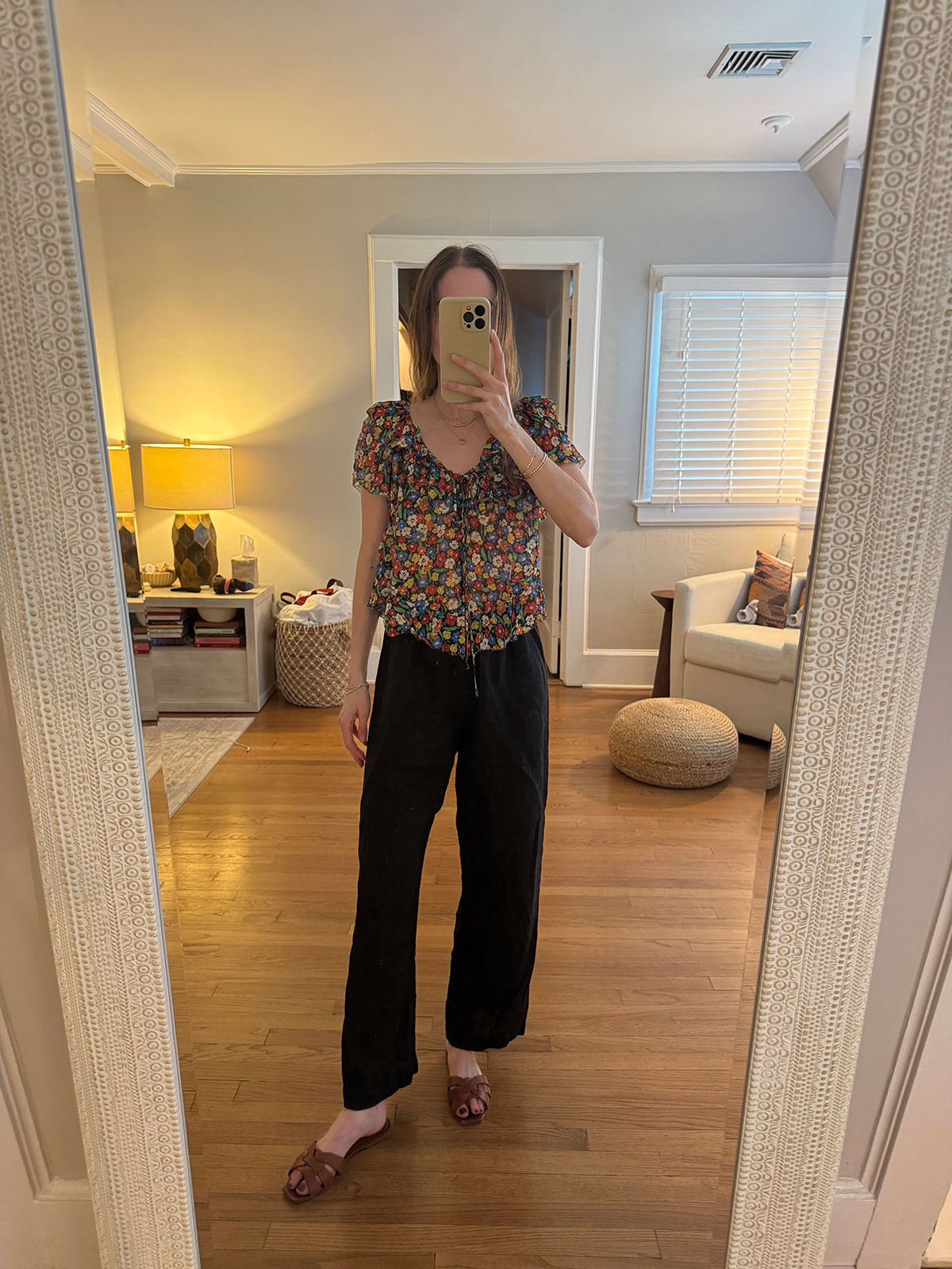 Tessa Faye O'Connell wearing a summer top.