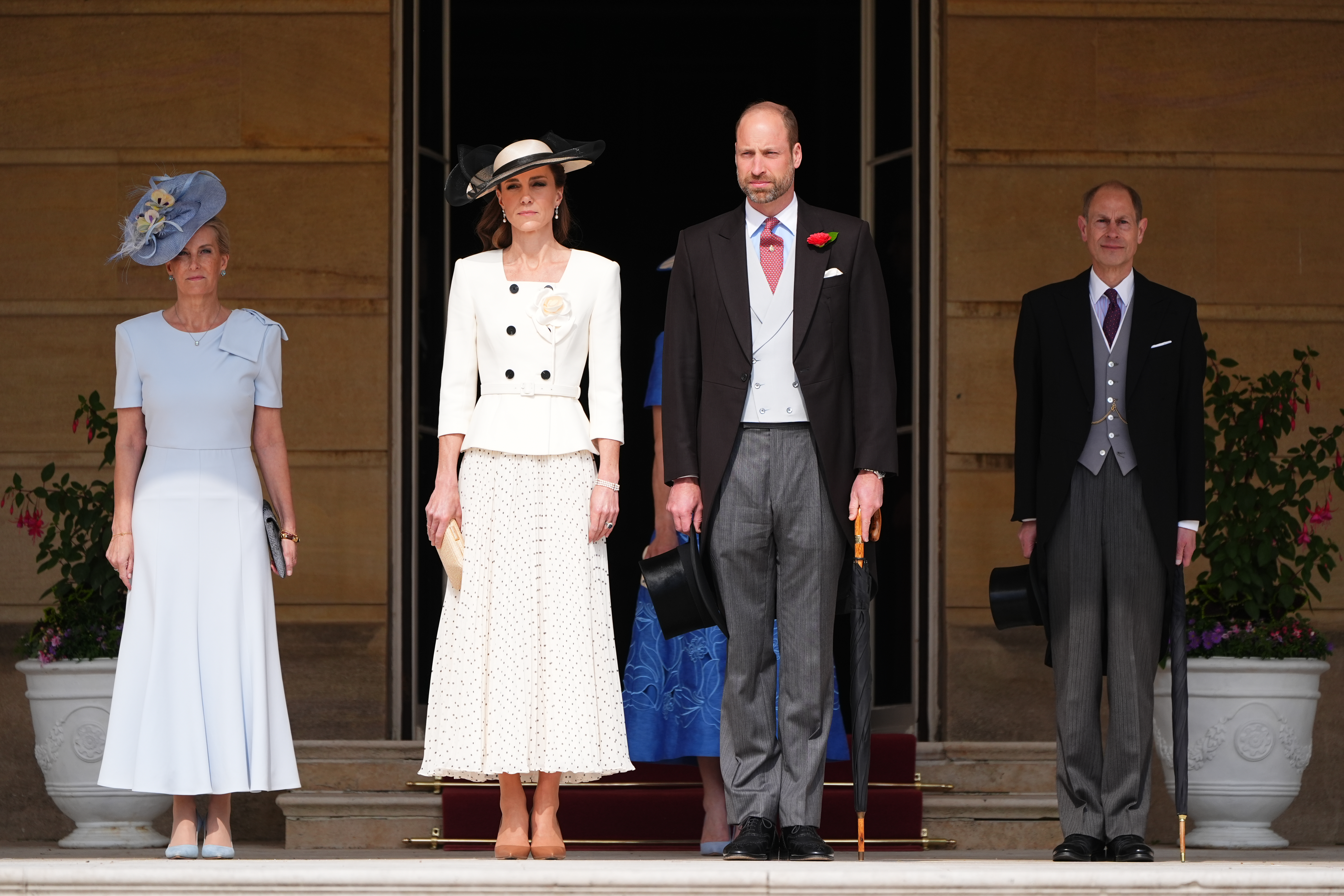 Sophie, Duchess of Edinburgh, Catherine, Princess of Wales, Prince William, Prince of Wales and Prince Edward, Duke of Edinburgh (Photo by Aaron Chown - WPA Pool/Getty Images)
