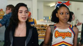 Auli'i Cravalho and Riele Downs in Darby and the Dead