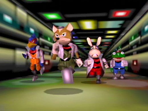 Starfox retro game art and screens