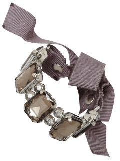 Oasis Stone and Fabric Tie Bracelet, £12