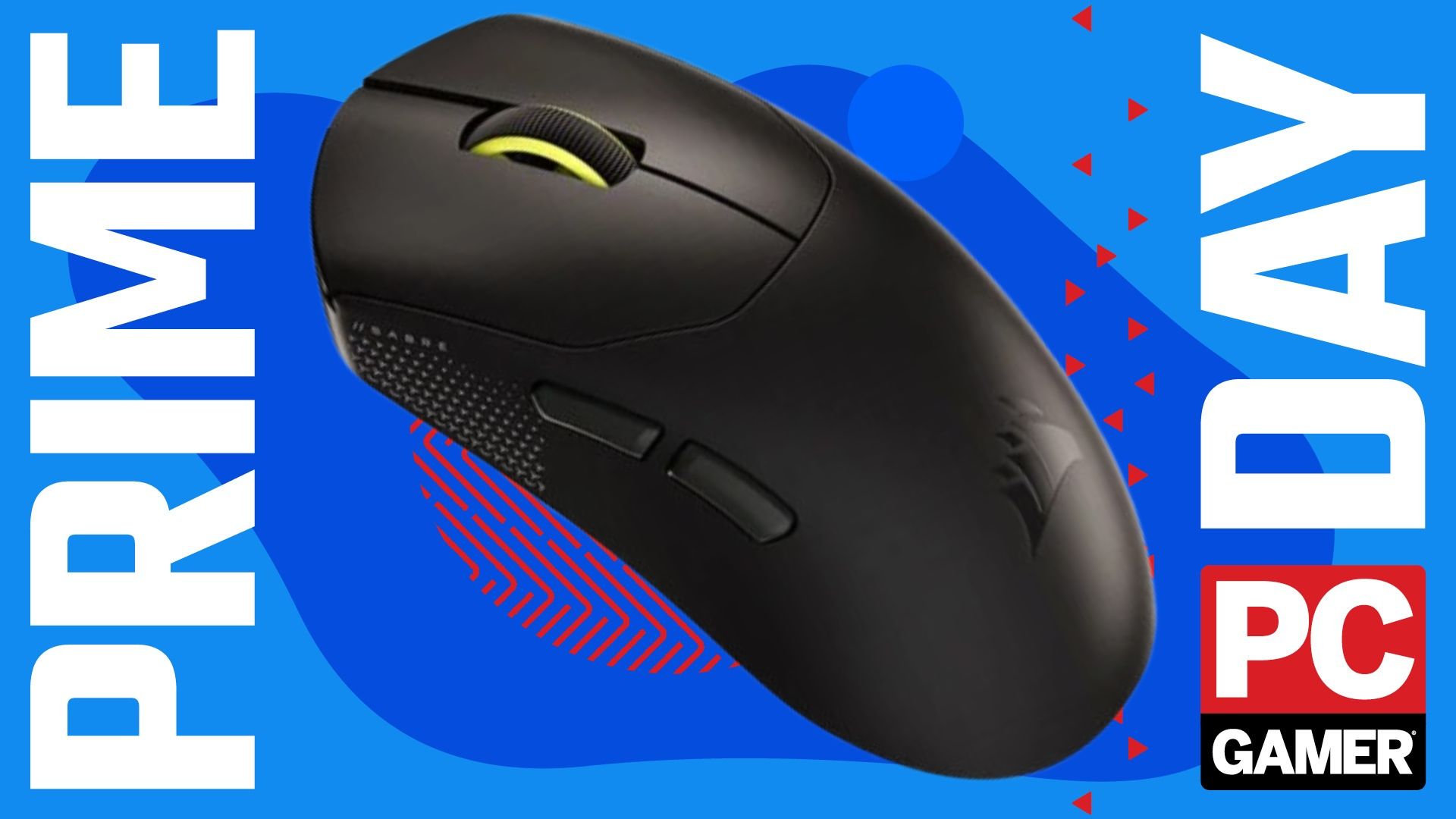Corsair gaming mouse on a blue deals background