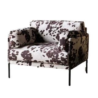 Cowhide Patterned Armchair