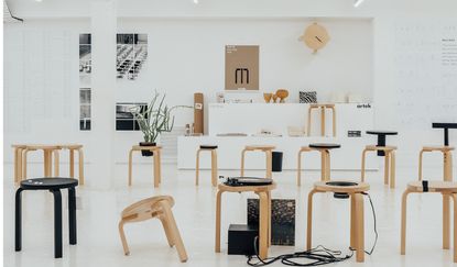 hackability of the stool at Vitra Tramshed