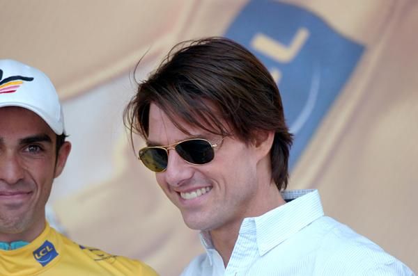Actor Tom Cruise was there, too.