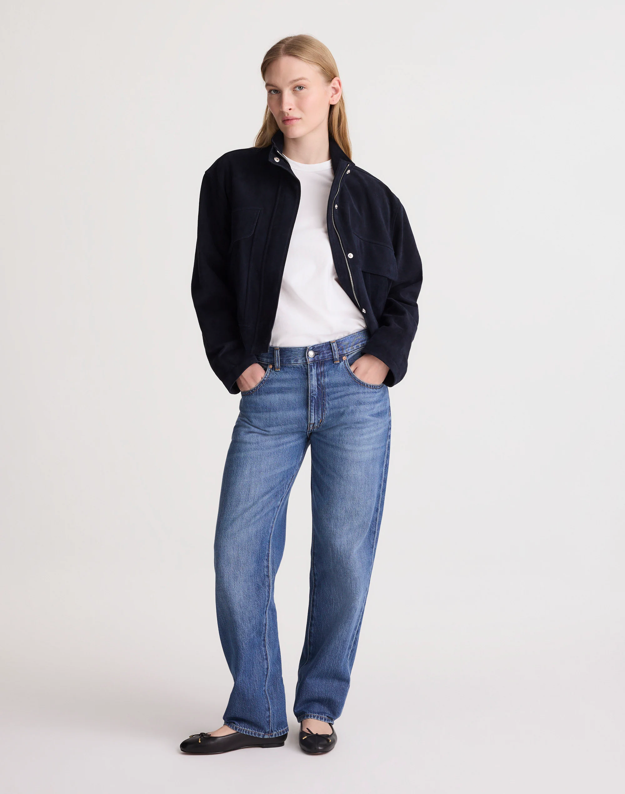 The Dean Easy Straight Jean in Airy Denim