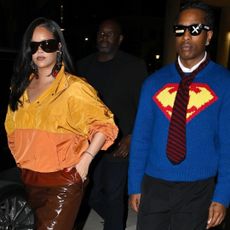 Rihanna was spotted with A$AP Rocky at Art Basel in a Saint Laurent Spring 2026 windbreaker, while A$AP wore fresh-off-the-runway Chanel
