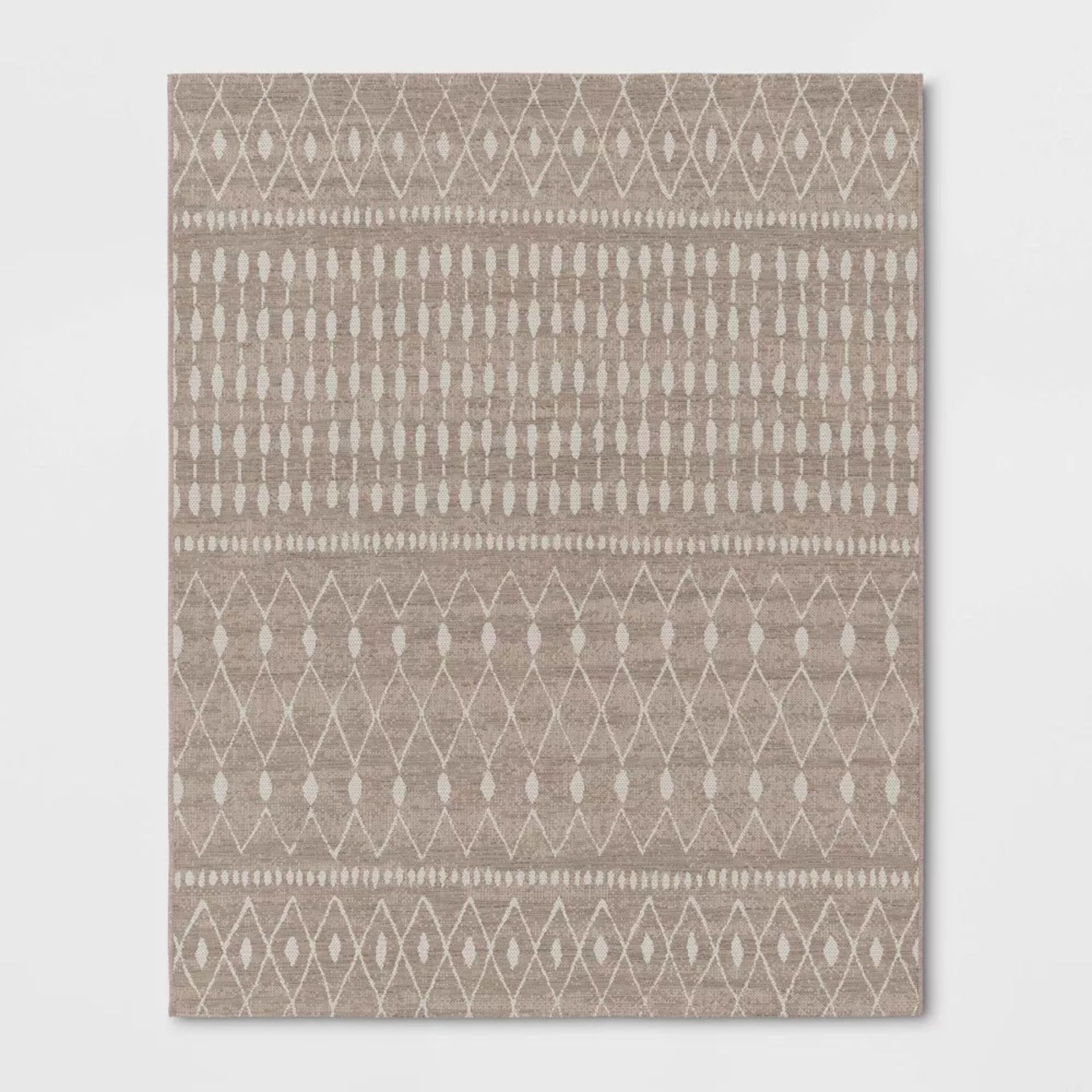 Neutral Moroccan Rectangular Woven Indoor Outdoor Rug - Threshold™
