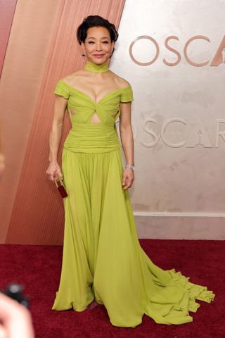 Joan Chen attends the 97th Annual Oscars at Dolby Theatre on March 02, 2025 in Hollywood, California.