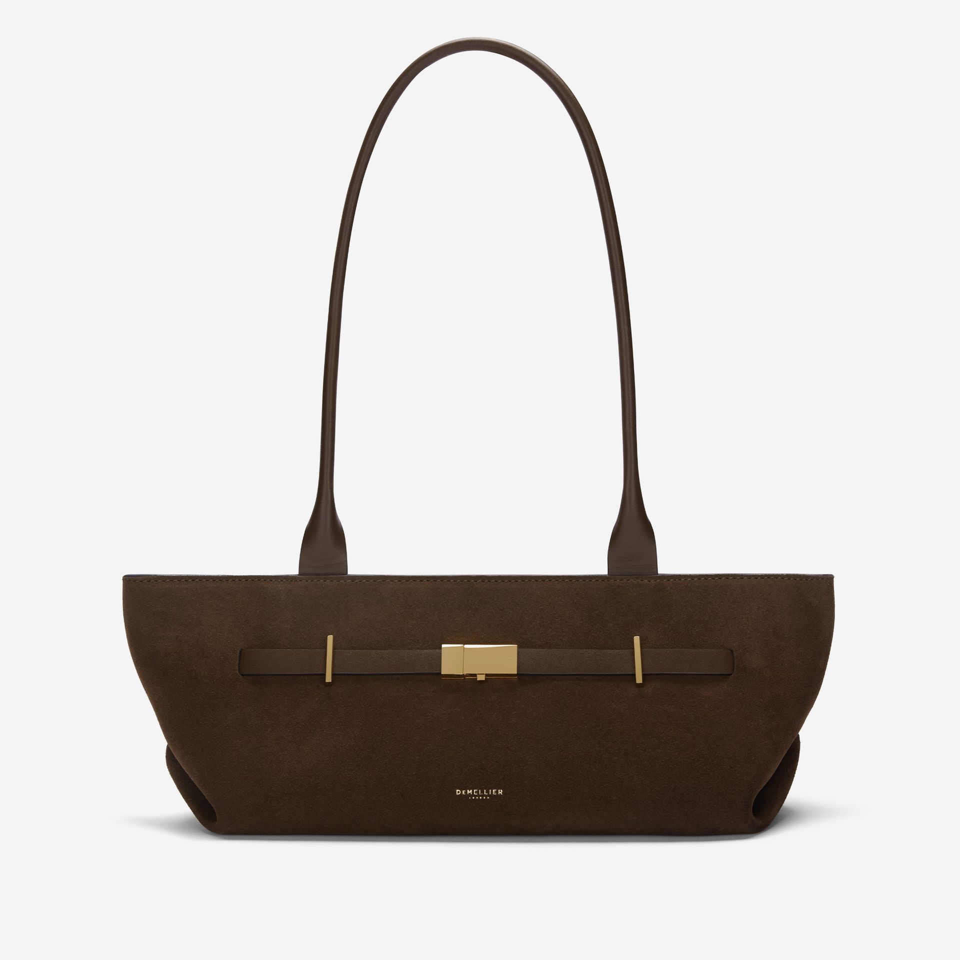 The New York Shoulder | Mocha Suede & Mocha Smooth | Demellier