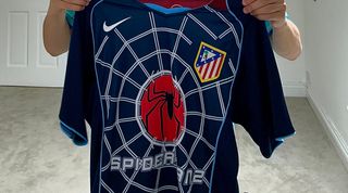 Atletico Madrid Spider-man away shirt