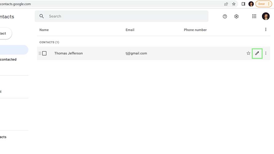 How to edit or delete contacts in Gmail