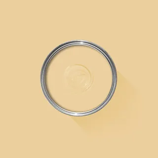 Yellow paint sample can